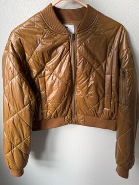 Anthropology Bomber Jacket - Brown